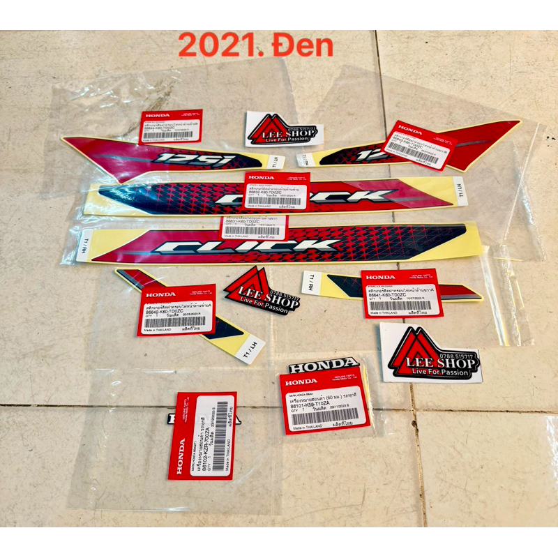 Tem zin Click 2021 (đen)