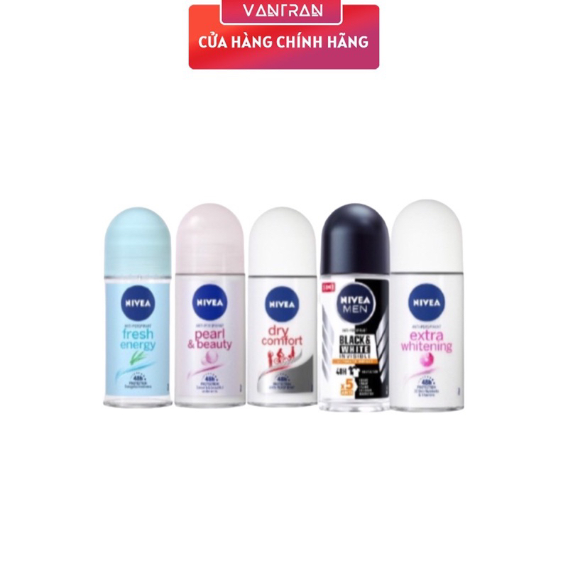 (Hàng CTY) Lăn Khử Mùi Nam, Nữ Nivea  25ml 50ml.