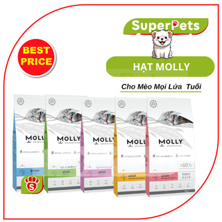  Thức Ăn Hạt Cho Mèo Molly 2kg KITTEN INDOOR HAIRBALL RENAL SHINNY Thổ Nhĩ Kì -SUPERPETS VIỆT NAM 