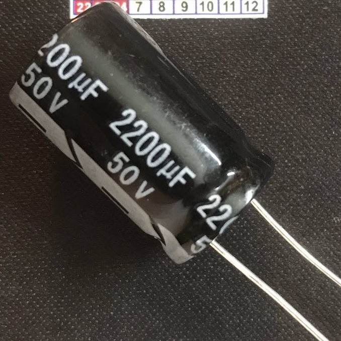 10 con Tụ hóa 50v 2200uf 2200uf 50v kích thước 16x25MM