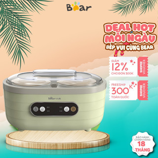 Máy Làm Sữa Chua Bear 1.75L SNJ-C10P2, CS 20W, làm natto, kim chi, tự động, chính hãng, BH 18 tháng