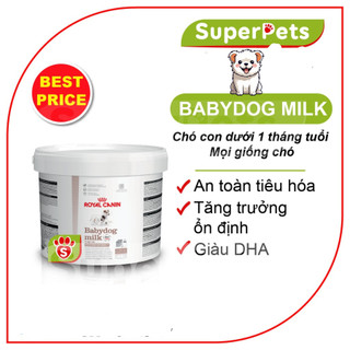 Sữa Bột Cho Chó Royal Canin Babydog Milk cho Cún Con 400g Baby Dog Milk 2kg SUPERPETS