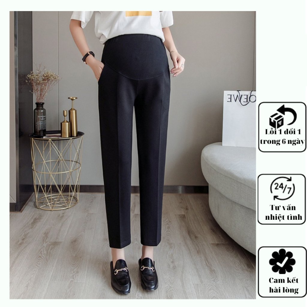 Quần Bầu Baggy Công Sở, Chất Umi Dày Dặn Co Dãn 4 Chiều, Không Bai, Không Xù, Có Chun Chỉnh Tiện Lợi