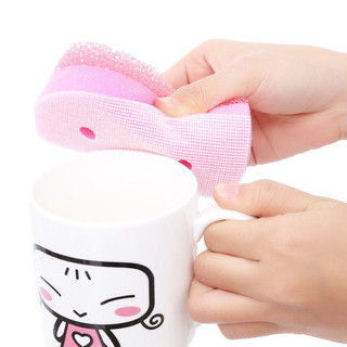 Mút rửa chén như bán chải Aisen Nhật Bản KJ314 kháng khuẩn 2 mặt, thấm hút tốt, không trơn trượt