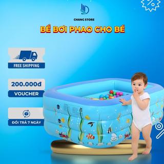 Bể bơi trẻ em hồ bơi cho bé chất lượng tốt bể bơi phao lớn giải nhiệt mùa hè đồ chơi cho trẻ em kèm bơm hơi