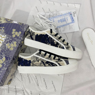 Giày thể thao thời trang nam nữ Dio cao cấp hoạ tiết hạc trắng xanh  , sneakers luxury