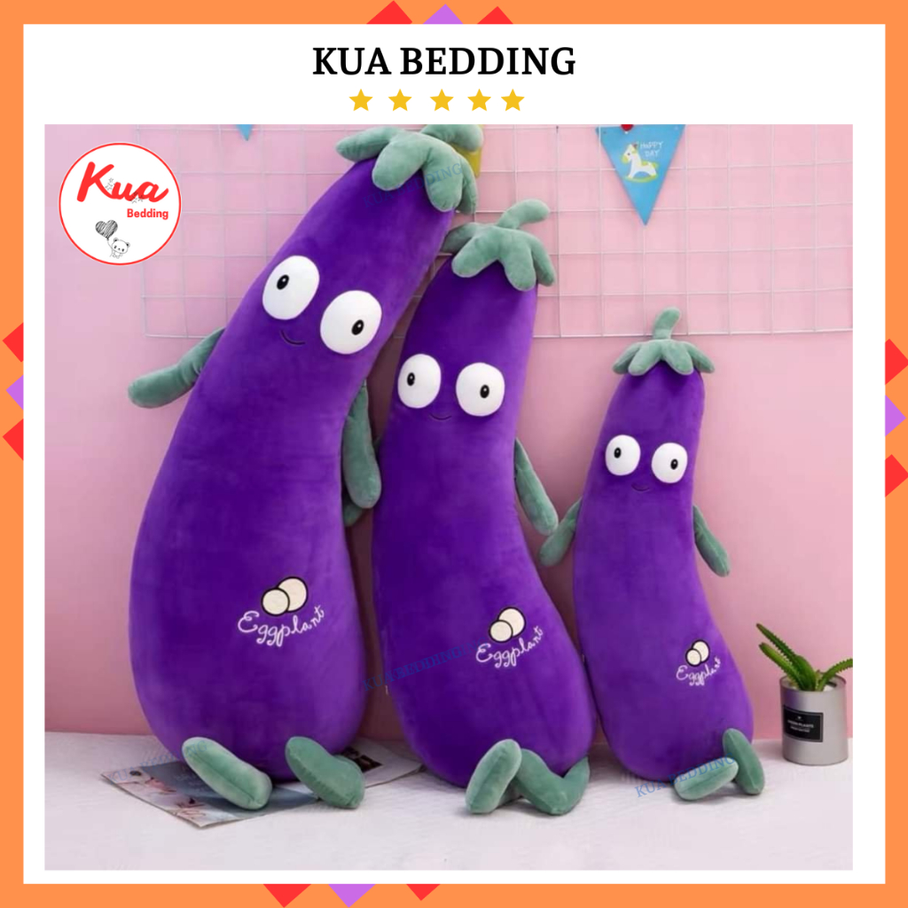 Gấu Bông , Gối Ôm Cà Tím Siêu Ngộ Nghĩnh, Cà tím bông, Gấu bông quả cà tím biểu cảm dễ thương KUA BE