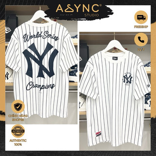 (Auth) Áo Thun New Era x MLB NY New York Yankees Kẻ Sọc Champions Màu Trắng | CODE: 13732108 - Async Studio