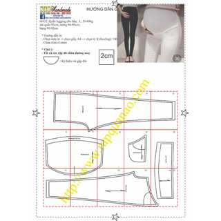Rập giấy a0 mã ba32 - rập quần legging bầu