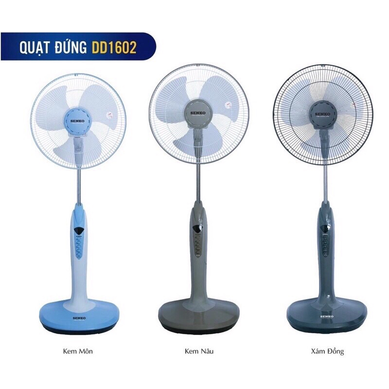 ( Tặng phích cắm có hoặc ko tuỳ đợt ) Quạt đứng Senko DD1602