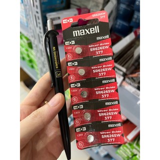 Viên pin đồng hồ Maxell 626 chuyên thay pin đồng hồ đeo tay, điều khiển các loại - SR626SW - 377 vỉ 1 viên