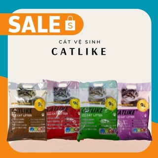 Cát Vệ Sinh Cho Mèo Cat Like 9L Mùi Cà Phê, Mùi Chanh, Mùi Táo, Mùi Lavender