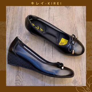 Kirei - Giày Búp Bê Công Sở Đế Xuồng 4cm Da in hoa 3D công nghệ Nhật Bản