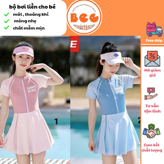 Bộ đồ bơi trẻ em ylike cộc tay đồ bơi cho bé váy bơi cho bé có đệm ngực đồ bơi cho bé