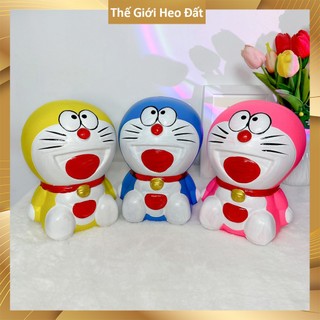 Con heo đất tiết kiệm 2024 ống lợn đẹp giá rẻ cute dễ thương hình doraemon đứng,_