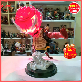 Mô hình luffy gear 4 bounce man phantom có bản led, cao 30 cm - one piece