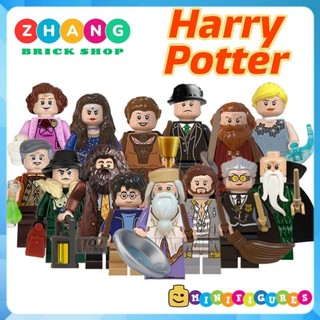 Đồ chơi Xếp hình mô hình Harry Potter gồm Dumbledore - Dolores - Salazar - Helga - Madame - Rubeus Minifigures WM6059