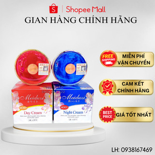 ( ComBo Ngày + Đêm ) Kem dưỡng ẩm da mặt Meiduzi Nhật Bản,, ngừa nám tàn nhang, mụn TEM BCA chuẩn