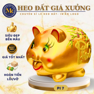 Lợn/heo đất cành đào siêu to khủng lô heo đất giá xưởng mk