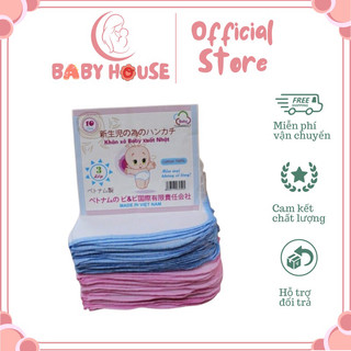 Gói 10 chiếc khăn sữa 3 lớp đẹp