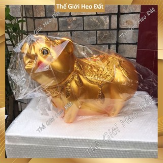 Heo đất tiết kiệm size to bự khổng lồ, lợn cưới size lớn khủng size 60cm 65cm 70cm - được kiểm hàng