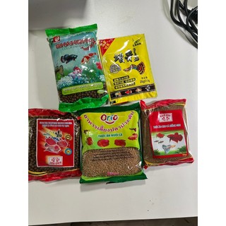Thức ăn cho cá cảnh - cho cá kiểng mini gói 100gr cám kao kui shanghai orio cám 7 màu vàng