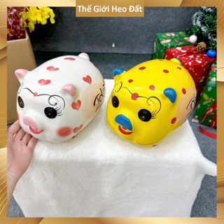 Ống heo đất tiết kiệm, con lợn sứ đẹp giá rẻ cute dễ thương đựng được nhẫn vàng