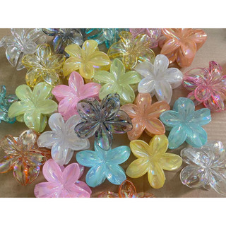 Kẹp tóc hoa sứ, màu holo, màu thạch hot trend kẹp hoa sứ đủ màu size 8cm