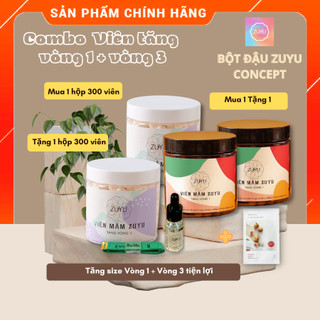 Combo viên mầm zuyu tăng vòng 1 + viên mầm tăng vòng 3 zuyu + serum v1