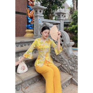 sét bà ba cổ tim lụa mango mặc mát co dãn nhẹ , thấm hút mồ hôi