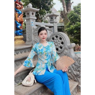 sét bà ba cổ tim lụa mango mặc mát co dãn nhẹ , thấm hút mồ hôi