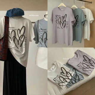 @Lianstore - Áo thun tim Wgwe oversize (8839)