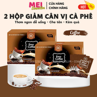Combo 2 Hộp Nước Giảm Cân EmoSlim Cafe Dễ Uống - Kèm Quà Tặng Xinh/TẶNG KÈM CHAI PHA 100ML