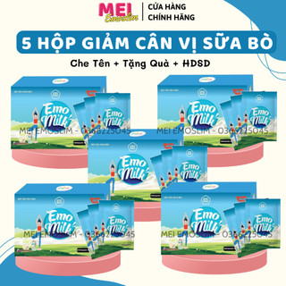 Combo 5 hộp vị sữa bò tách béo hấp dẫn/tặng kèm chai pha 100ml