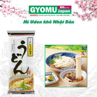 Mì Udon khô Nhật Bản - Gói 400gram - Hàng Nhật nội địa - Gyomu Japan