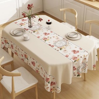 Khăn Trải Bàn Hình Chữ Nhật Chất Liệu PVC Chống Thấm Nước / Dầu / Phong Cách Bắc Âu 140×180cm