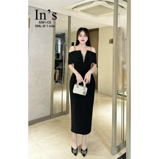 Váy cúp ngực đính đá đen Size: SML-Xl 550k