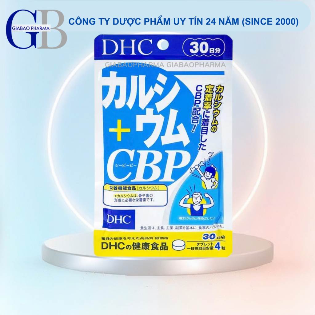 Viên uống bổ sung Canxi DHC Calcium + CBP hỗ trợ xương chắc khoẻ, hỗ trợ giảm đau nhức xương khớp (30 ngày)