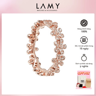 Nhẫn bạc nữ CDE Stone Attach Chrysanthemum Ring CDE8044RG - Bạc cao cấp S925 ALE