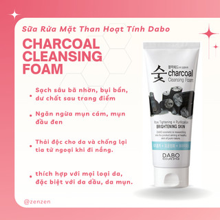 Sữa rửa mặt than hoạt tính dabo - kiểm soát dầu thải độc sáng da 150ml