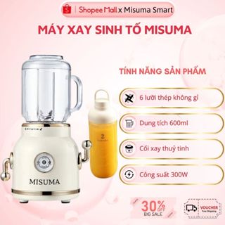 Máy xay sinh tố Misuma - Xay sinh tố hoa quả, Xay đá, xay thực phẩm, dáng cổ điển, BH 12T 1 đổi 1