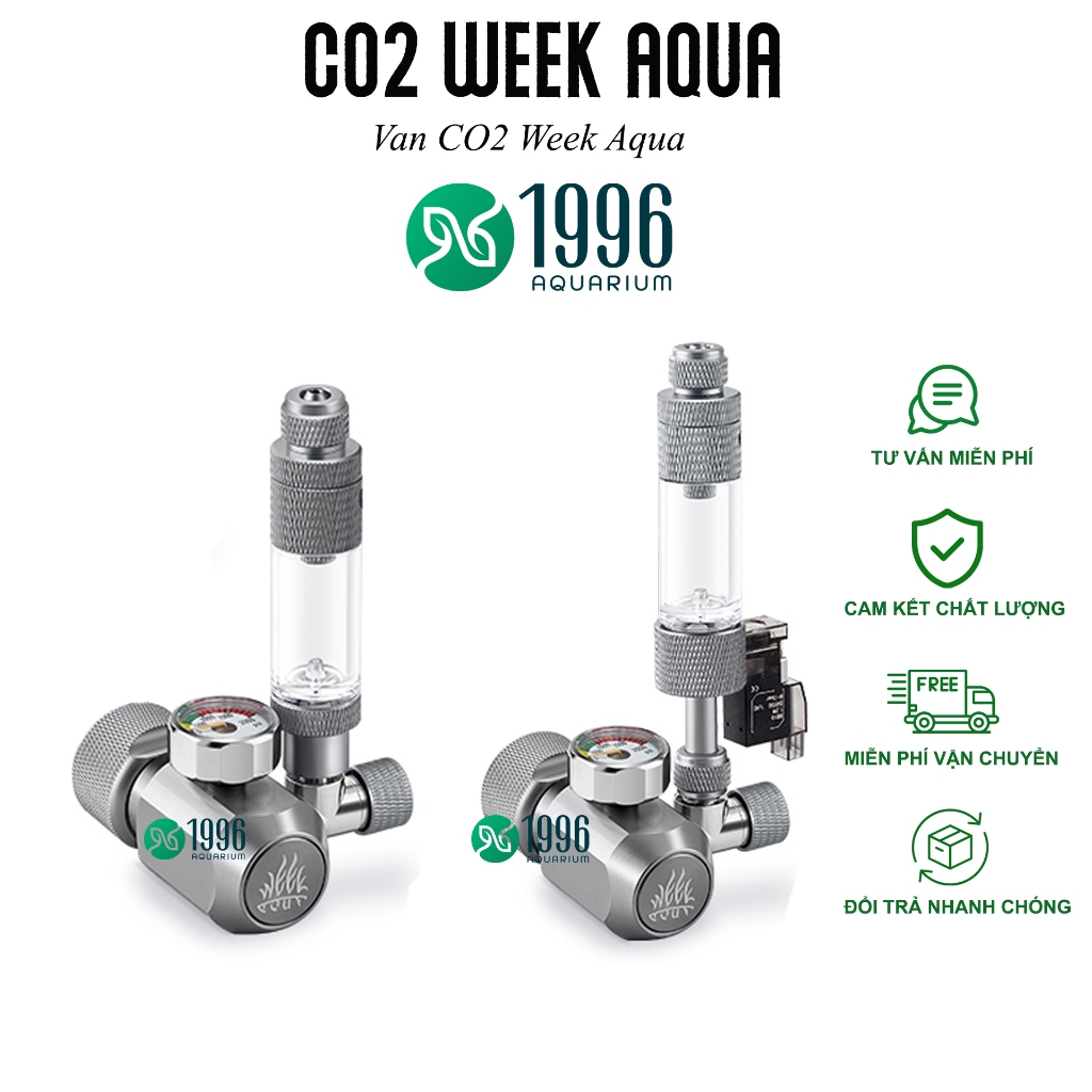 Van CO2 cao cấp WEEK AQUA, điều chỉnh khí CO2 cho bể thủy sinh