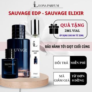 Nước hoa nam Leona Parfum sauvage edp, sauvage elixir hương thơm phóng khoáng nam tính cuốn hút