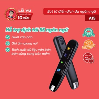Bút Từ Điển Thông Minh Dịch Đa Ngôn Ngữ A15, Bút Quét Dịch Đa Ngôn Ngữ Điện Tử Cầm Tay
