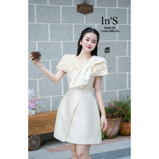 Váy tapta đính hoa nơ ngực siêu sang cập bến ạ Sz: SML-XL 650k