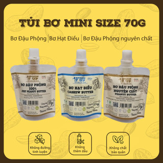 Túi Bơ Minisize Bơ Đậu Phộng, Bơ Hạt Điều 70g - Gói Nhỏ Tiện Lợi, Gọn Nhẹ, Giàu Dinh Dưỡng-SpoonItUp