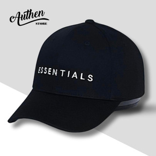 Nón lưỡi trai esential xuất khẩu Authen.Store màu đen logo thêu trắng cực ôm đầu cá tinh full hộp
