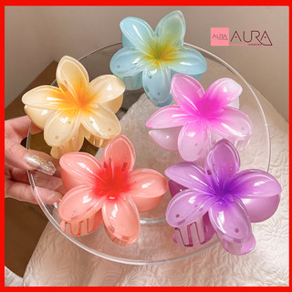 Kẹp Tóc Hoa Sứ To 4cm 6cm 8cm trong suốt nhiều màu