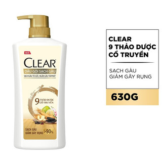 Dầu gội sạch gàu Clear Thảo Dược 630gr