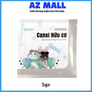 Bột canxi hữu cơ ecopets tăng đề kháng giúp chắc khỏe xương cho chó mèo - 5gr